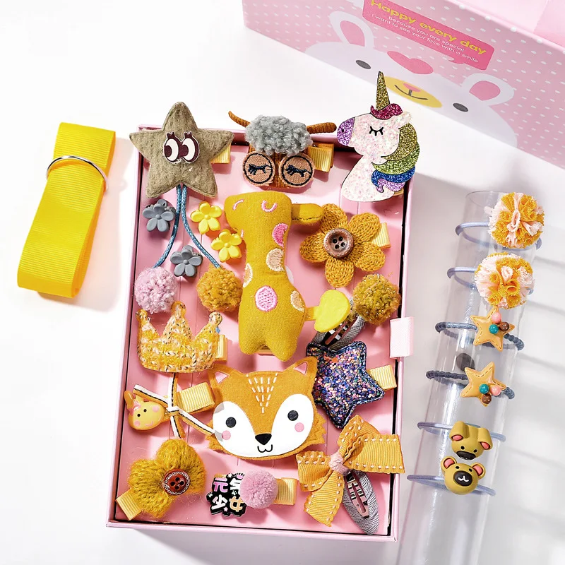 24pcs/Gift Box Children Cute Hair Accessories Set Baby Fabric Bow Flower Animal Hairpins Barrettes Hair clips Girls Headdress
24pcs/Gift Box Children Cute Hair Accessories Set Baby Fabric Bow Flower Animal Hairpins Barrettes Hair clips Girls Headdress