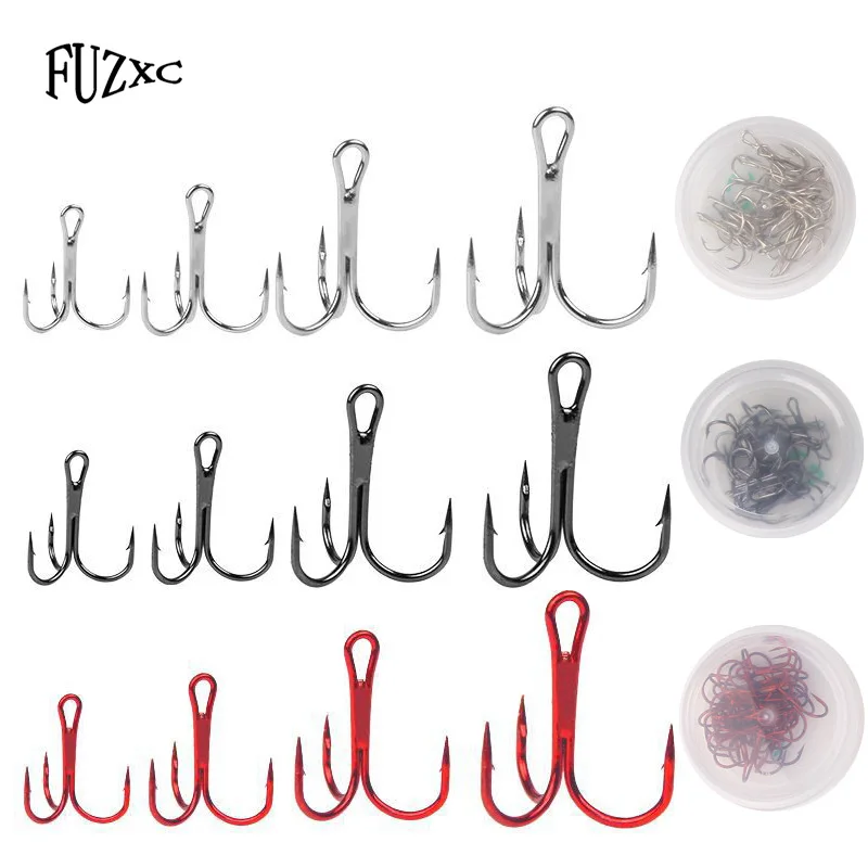 FUZXC 20pcs/Box Fishing Hook Set High Carbon Steel Treble Hooks Carp Fishing Bait Sharp Fishhooks 2/4/6/8# Fishing Tackle Tools
FUZXC 20pcs/Box Fishing Hook Set High Carbon Steel Treble Hooks Carp Fishing Bait Sharp Fishhooks 2/4/6/8# Fishing Tackle Tools