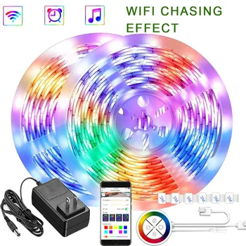Multicolor RGB 5050 IP65 Dream Color Chasing Slide Effect 12V Phone Wifi APP Control Living Room Christmas LED Strip Tape Light
Multicolor RGB 5050 IP65 Dream Color Chasing Slide Effect 12V Phone Wifi APP Control Living Room Christmas LED Strip Tape Light