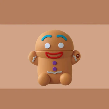 for apple Bluetooth headset 3D Cute Gingerbread Men Earphone Case For airpods 1 2 soft Silicone protective cover with hook
for apple Bluetooth headset 3D Cute Gingerbread Men Earphone Case For airpods 1 2 soft Silicone protective cover with hook