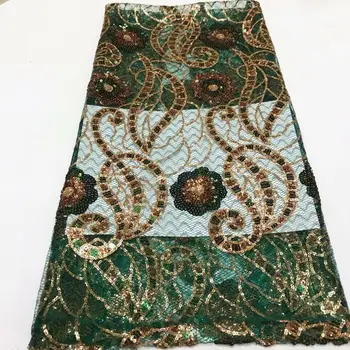 2020 New Design French Lace Fabric African Nigerian Cord Lace Fabric Green Gold Line Silk Milk Lace Fabric In Wedding Sewing
2020 New Design French Lace Fabric African Nigerian Cord Lace Fabric Green Gold Line Silk Milk Lace Fabric In Wedding Sewing