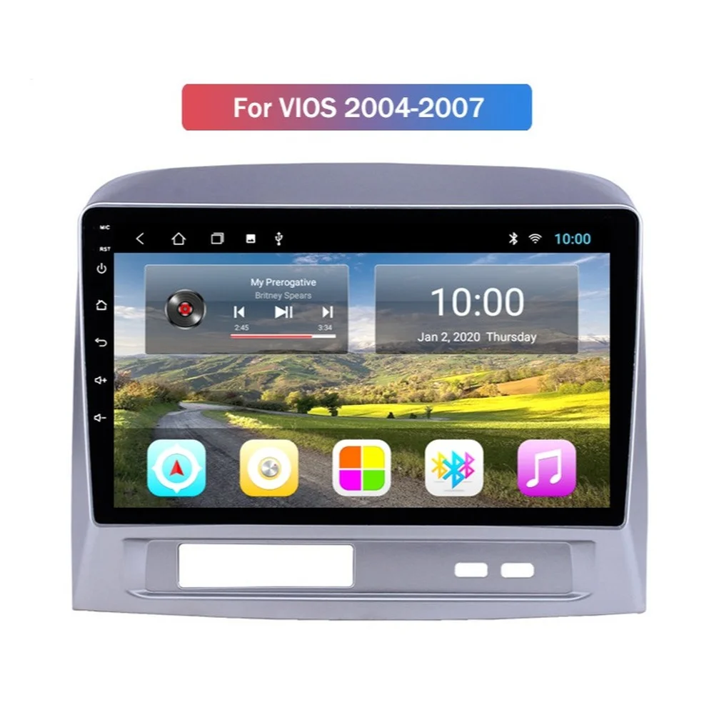 Автомобильный GPS-навигатор 4 Гб + 32 ГБ Android 10 0 для TOYOTA VIOS 2004-2007 автомобильное радио с