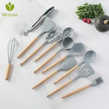 12PCS Silicone Kitchenware Cooking Utensils Set Heat Resistant Kitchen Non-Stick Cooking Utensils Baking Tools and Storage Box
12PCS Silicone Kitchenware Cooking Utensils Set Heat Resistant Kitchen Non-Stick Cooking Utensils Baking Tools and Storage Box