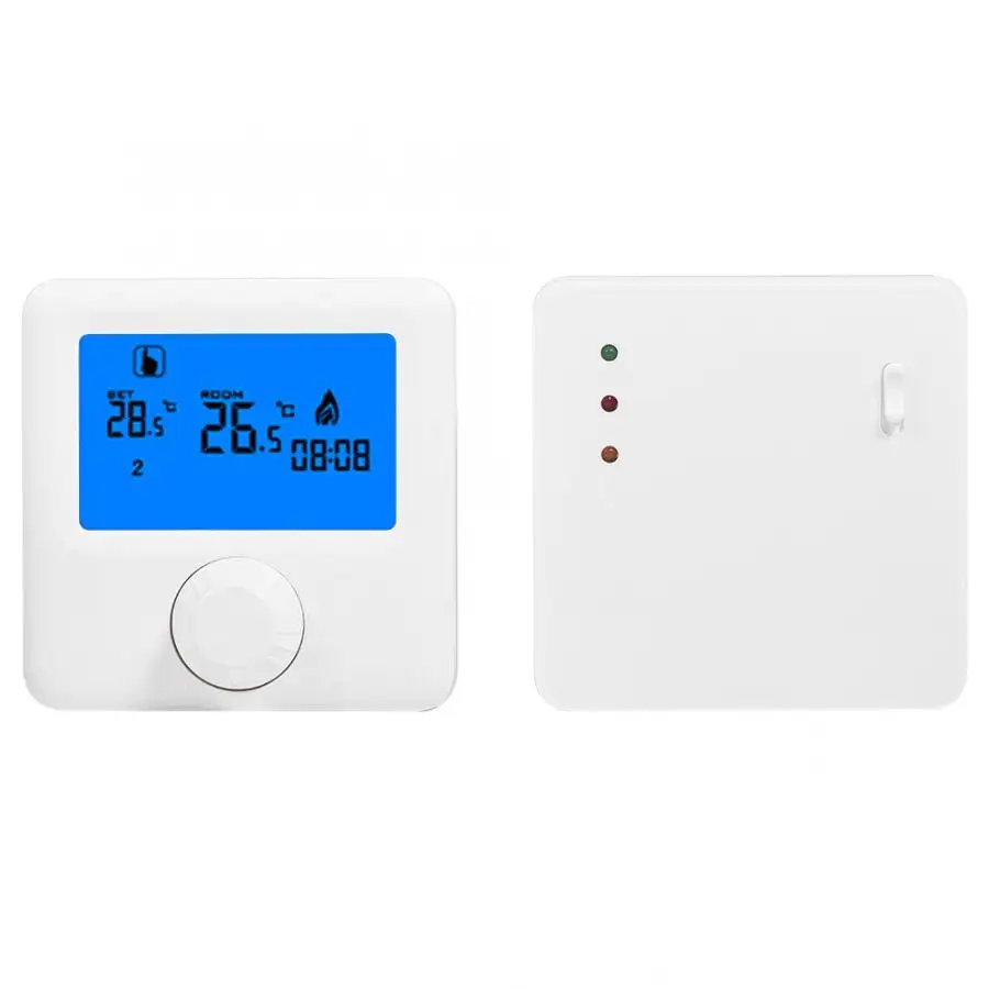 Digital LCD RF Wireless Heating Thermostat Temperature Controller for Electric Heating System Digital Thermostat
Digital LCD RF Wireless Heating Thermostat Temperature Controller for Electric Heating System Digital Thermostat