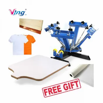4 Color Screen Printing Press Machine Silk Screening Pressing DIY with 1 Station
4 Color Screen Printing Press Machine Silk Screening Pressing DIY with 1 Station