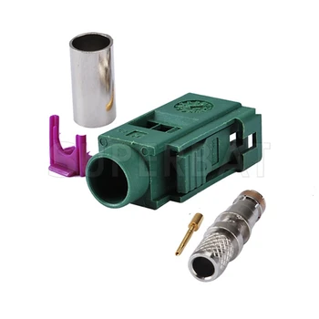 Superbat 10pcs Fakra Connector Jack Female OME Anatenna Green Car TV1 RF Connector for LMR195,RG58,RG142,RG400
Superbat 10pcs Fakra Connector Jack Female OME Anatenna Green Car TV1 RF Connector for LMR195,RG58,RG142,RG400