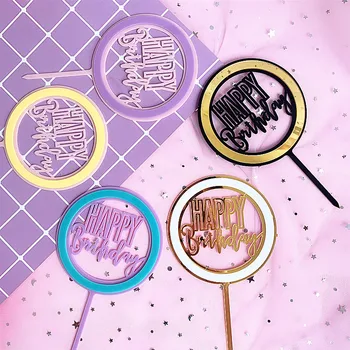 Colorful Acrylic Double Layer Round Happy Birthday Cake Topper Kids Girl Party Cake Supplies Candy Bar Baby Shower Decorations
Colorful Acrylic Double Layer Round Happy Birthday Cake Topper Kids Girl Party Cake Supplies Candy Bar Baby Shower Decorations