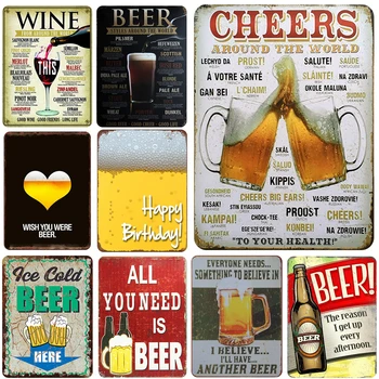 Wine And Beer Metal Sign Plaque Vintage Funny Bar Tin Sign Plate Painting Wall Decor For Pub Club Restaurant Home Decor Sign 
Wine And Beer Metal Sign Plaque Vintage Funny Bar Tin Sign Plate Painting Wall Decor For Pub Club Restaurant Home Decor Sign