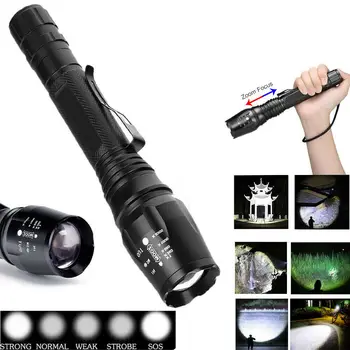 Led flashlight Bright Torch T6 Camping light 5 switch Modes Waterproof Zoomable Bicycle Light
Led flashlight Bright Torch T6 Camping light 5 switch Modes Waterproof Zoomable Bicycle Light