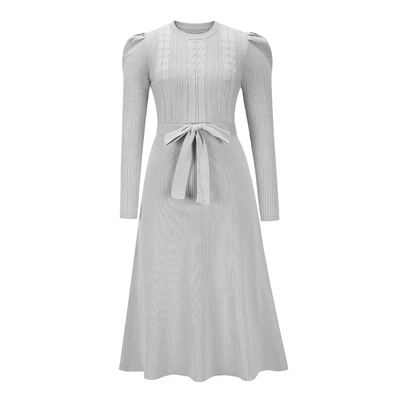 Осеннее вязаное платье EUSHEY Witner, женское Модное Элегантное однотонное платье-свитер с высокой талией, женские повседневные весенние платья 2022 
Осеннее вязаное платье EUSHEY Witner, женское Модное Элегантное однотонное платье-свитер с высокой талией, женские повседневные весенние платья 2022