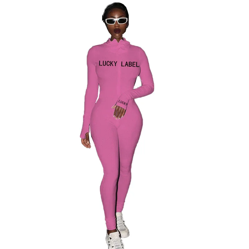 Kalenmos Autumn Knitted Lucky Label Embroidery Long Sleeve Jumpsuit Women Active Ribbed Moto Biker Romper One Piece Overall
Kalenmos Autumn Knitted Lucky Label Embroidery Long Sleeve Jumpsuit Women Active Ribbed Moto Biker Romper One Piece Overall