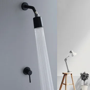 Free Shipping Black Concealed Shower Faucets Set Brass Rainfall Shower Head Single Handle Mixer Tap Bathroom Shower
Free Shipping Black Concealed Shower Faucets Set Brass Rainfall Shower Head Single Handle Mixer Tap Bathroom Shower