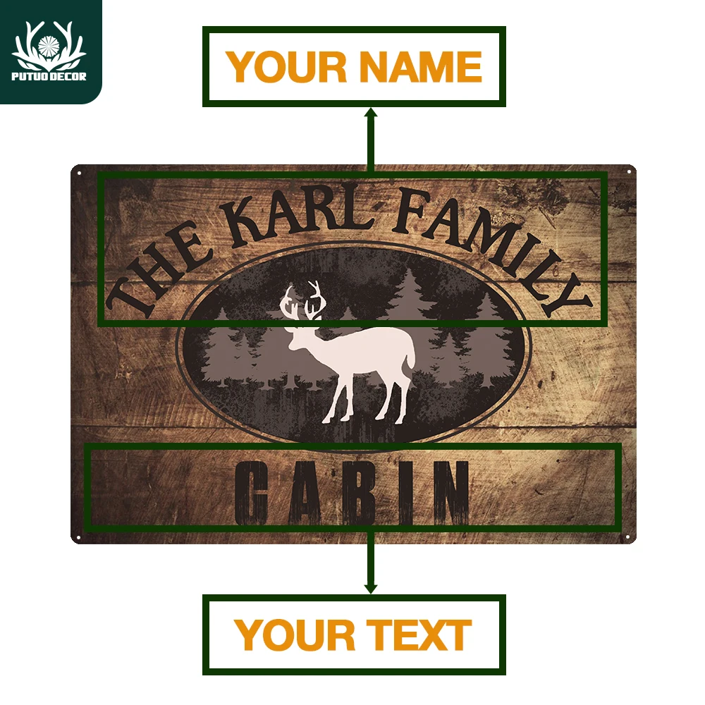 Personalized Metal Sign Cabin Doorplate Custom Cabin Tin Sign Plaque Metal Vintage House Wall Decor Retro Door Plaque
Personalized Metal Sign Cabin Doorplate Custom Cabin Tin Sign Plaque Metal Vintage House Wall Decor Retro Door Plaque