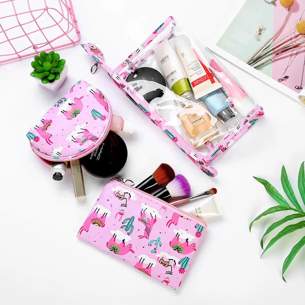 DishyKooker Portable Transparent Printing Travel Organizer Makeup Bag for Cosmetic Toiletry Storage
DishyKooker Portable Transparent Printing Travel Organizer Makeup Bag for Cosmetic Toiletry Storage