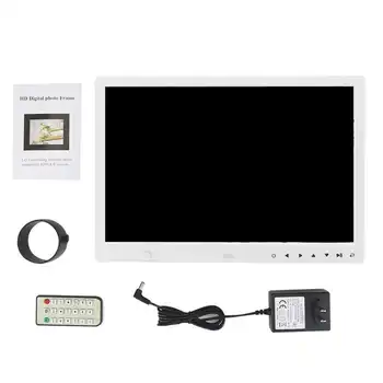 ABS Digital Photo Frame13 Inche Electronic Screen LED Digital Album with Remote Control Support Music Video Clock Calendar Card
ABS Digital Photo Frame13 Inche Electronic Screen LED Digital Album with Remote Control Support Music Video Clock Calendar Card