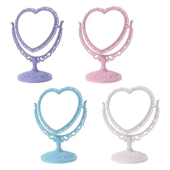 2Sides Heart-shaped Makeup Mirror Rotatable Stand Table Compact Mirror Dresser K1KB
2Sides Heart-shaped Makeup Mirror Rotatable Stand Table Compact Mirror Dresser K1KB