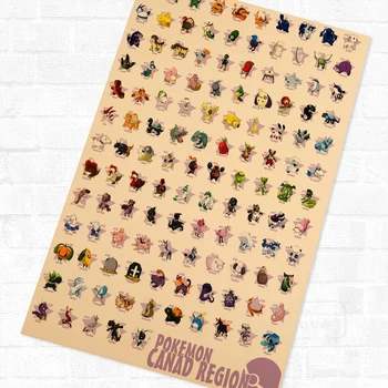 Collection 151 Pokemon Cartoon Anime Kids Vintage Poster Decorative DIY Wall Canvas Stickers Home Posters Art Bar Decor Gift
Collection 151 Pokemon Cartoon Anime Kids Vintage Poster Decorative DIY Wall Canvas Stickers Home Posters Art Bar Decor Gift