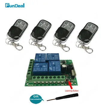 433Mhz Universal Wireless RF Remote Control Switch DC 12V 4CH Relay Receiver Module For Hall Bedroom Lights Switches Diy Control
433Mhz Universal Wireless RF Remote Control Switch DC 12V 4CH Relay Receiver Module For Hall Bedroom Lights Switches Diy Control