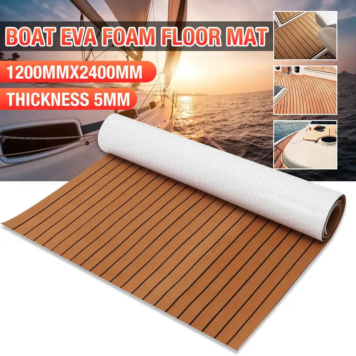 240cm Self-Adhesive Foam Teak Decking EVA Foam Marine Flooring Faux Boat Yacht Flooring Decking Sheet Marine Orange Vehicle Pad
240cm Self-Adhesive Foam Teak Decking EVA Foam Marine Flooring Faux Boat Yacht Flooring Decking Sheet Marine Orange Vehicle Pad