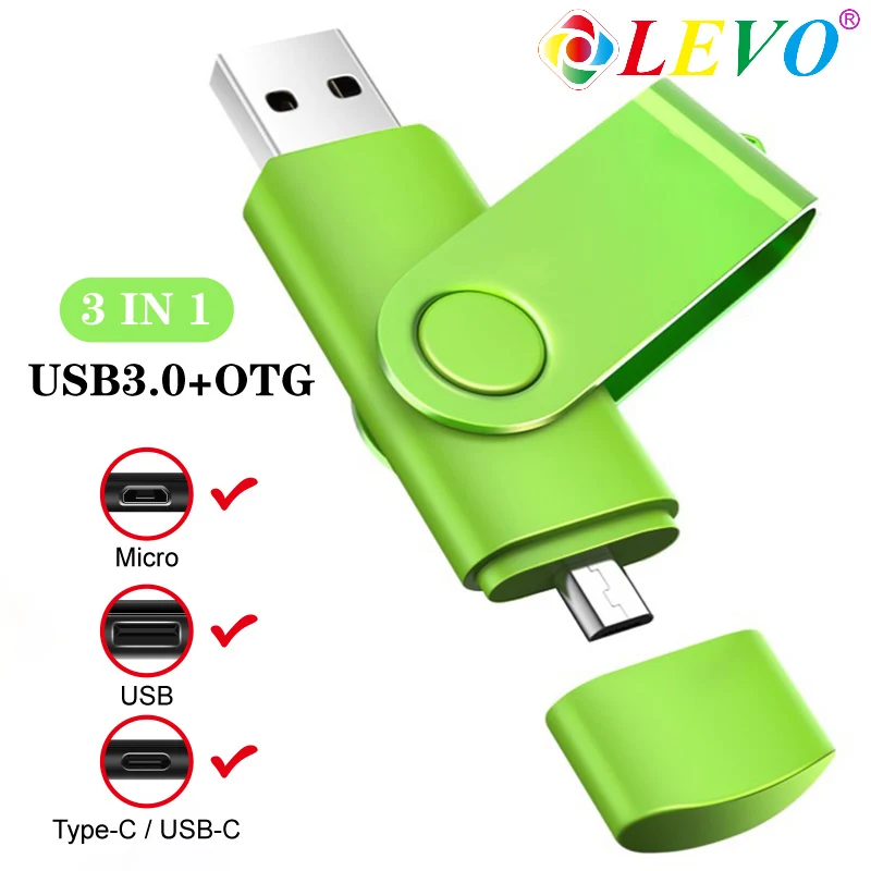 New OTG USB Flash Drive 3 in 1 USB3.0 & Type-C & Micro USB Pen Drive 256GB 128GB 64GB 32GB USB Stick Pendrives
New OTG USB Flash Drive 3 in 1 USB3.0 & Type-C & Micro USB Pen Drive 256GB 128GB 64GB 32GB USB Stick Pendrives