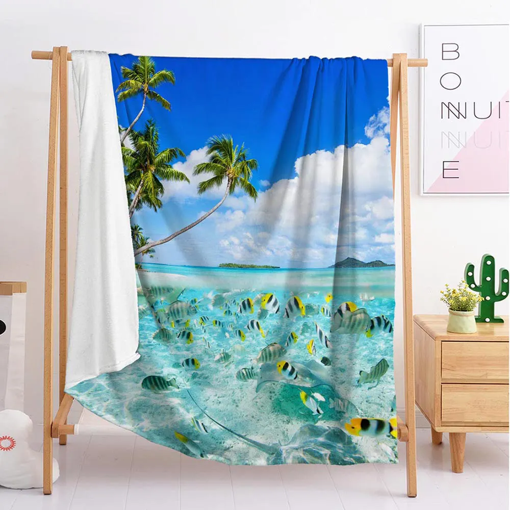 2020 Coconut tree beach export Custom blankets Large and small size throw blanket tapestry sleeping blanket soft flannel b
2020 Coconut tree beach export Custom blankets Large and small size throw blanket tapestry sleeping blanket soft flannel b