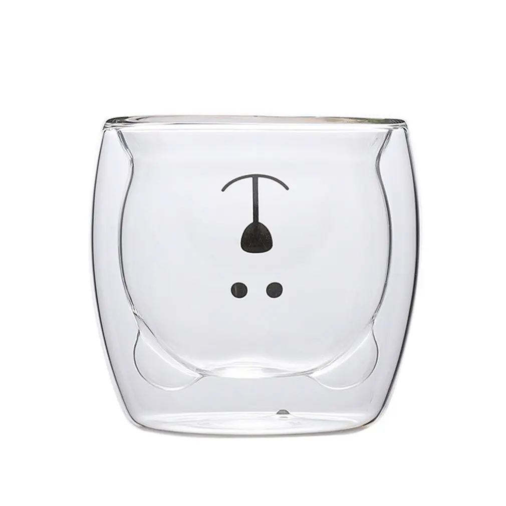 Cute Bear Lead-free Double Wall Handmade Glass Heat Resistant Milk Juice Drink Cup Insulated Clear Glass Tea Coffee Drinkware
Cute Bear Lead-free Double Wall Handmade Glass Heat Resistant Milk Juice Drink Cup Insulated Clear Glass Tea Coffee Drinkware