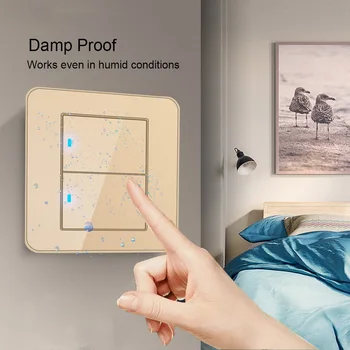 EU/UK Standard Smart Wireless Switch 1/2/3/4 Open 1/2Control Light Switch Touch Push Panel With LED Indicator Smart Light Switch
EU/UK Standard Smart Wireless Switch 1/2/3/4 Open 1/2Control Light Switch Touch Push Panel With LED Indicator Smart Light Switch