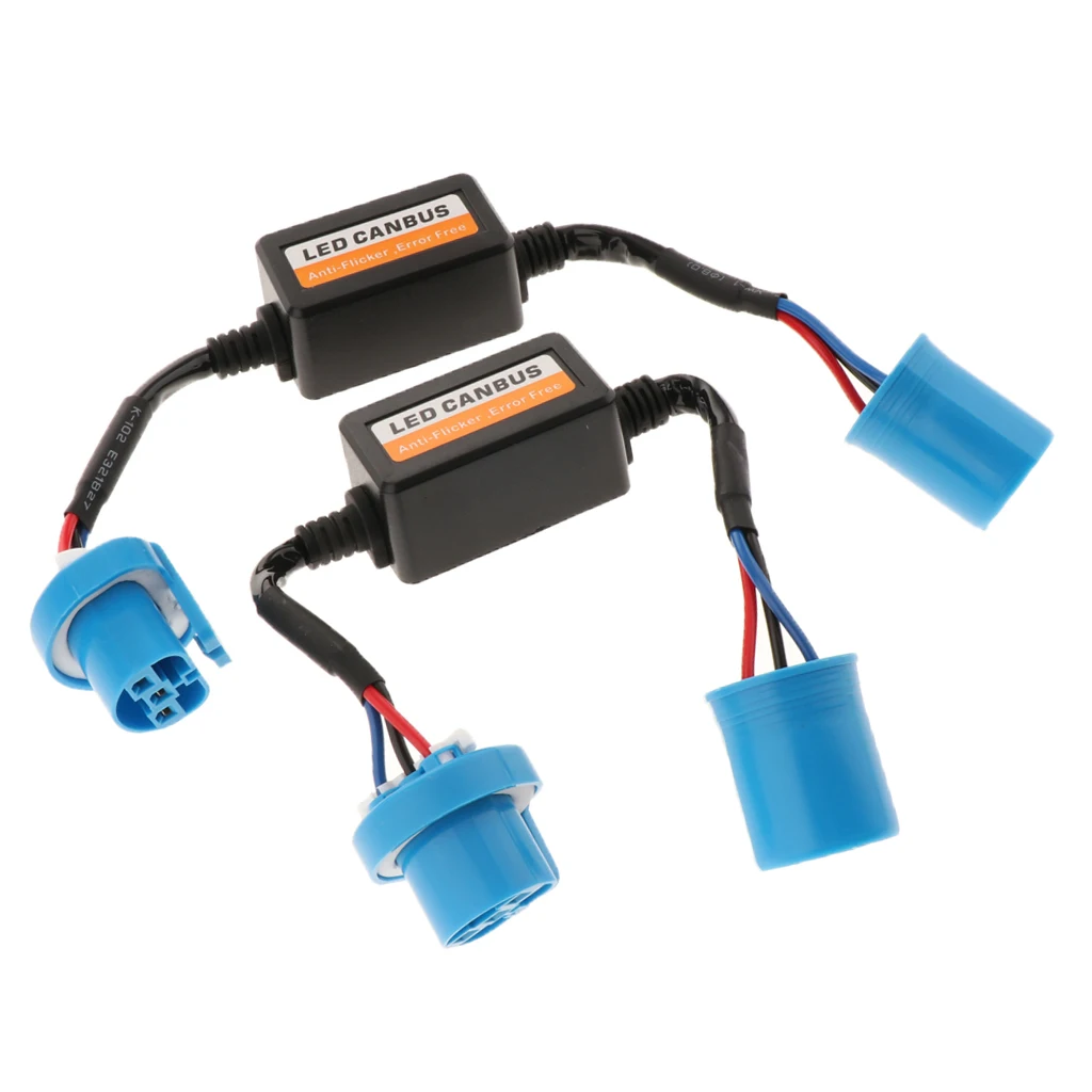 2 Pieces 9007 LED Conversion Kit Headlight Canbus Error Free Anti Flickering Resistor Decoder 2 Pieces 9007 LED Conversion Kit Headlight Canbus Error Free Anti Flickering Resistor Decoder