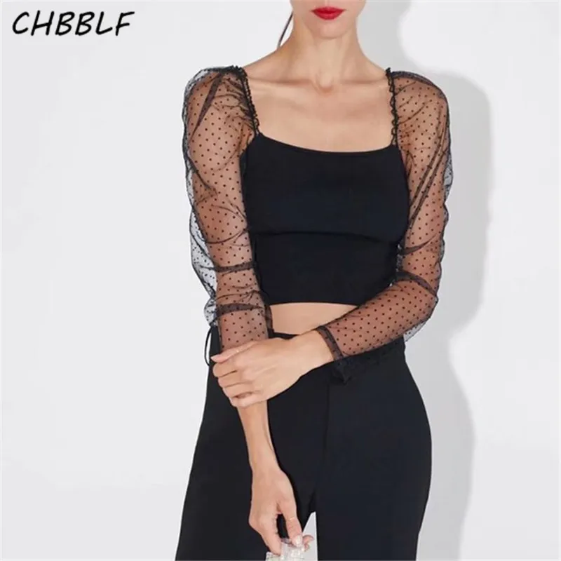 CHBBLF women sexy slim crop top transparent mesh patchwork sleeve square collar backless chic shirt stretchy blouse BGB9491
CHBBLF women sexy slim crop top transparent mesh patchwork sleeve square collar backless chic shirt stretchy blouse BGB9491