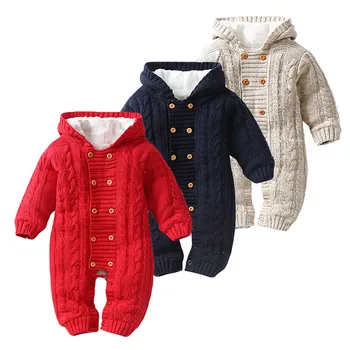 Winter Overalls For Newborns Baby Boys Girls Clothes Hooded Romper Jumpsuit Thickened Knitting Baby Romper Winter Boy Warm
Winter Overalls For Newborns Baby Boys Girls Clothes Hooded Romper Jumpsuit Thickened Knitting Baby Romper Winter Boy Warm