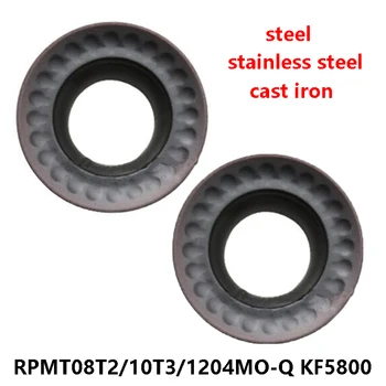 Round Universal Cutter RPMT RPMT08T2MO-Q RPMT10T3MO-Q RPMT1204MO-Q KF5800 for Lathe Cutter Tools Turning Cutting Original
Round Universal Cutter RPMT RPMT08T2MO-Q RPMT10T3MO-Q RPMT1204MO-Q KF5800 for Lathe Cutter Tools Turning Cutting Original