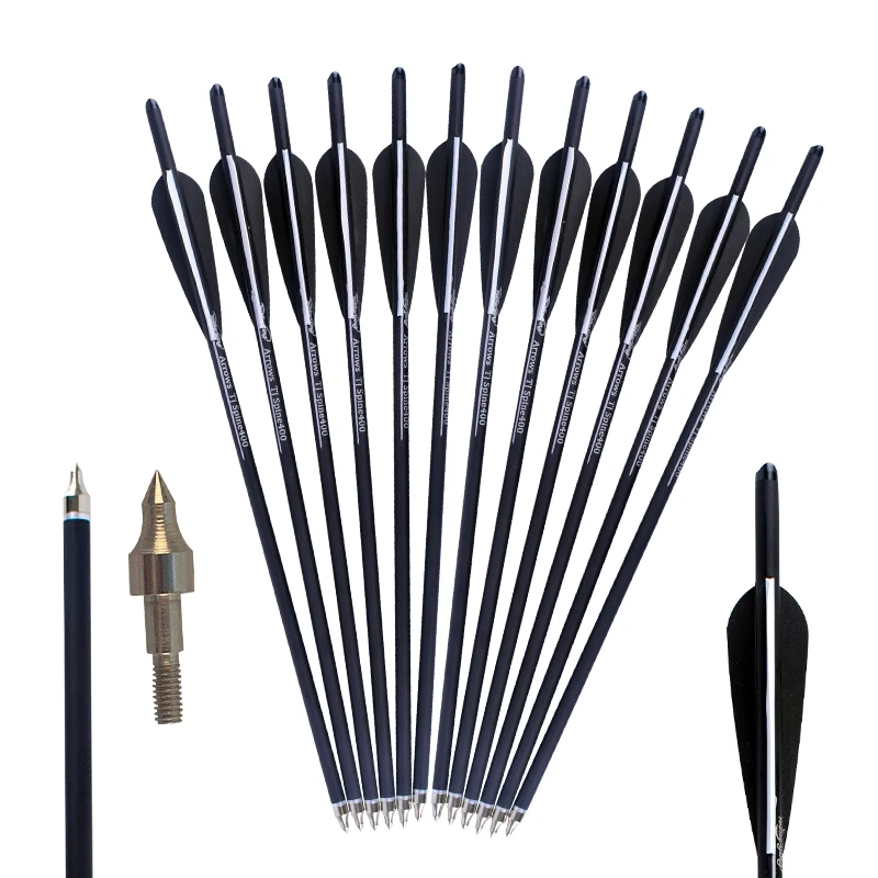 12pcs Archery Carbon Arrow Crossbow Arrows Bolts 16/20 Inches Spine 400 for Crossbow Hunting and Shooting
12pcs Archery Carbon Arrow Crossbow Arrows Bolts 16/20 Inches Spine 400 for Crossbow Hunting and Shooting