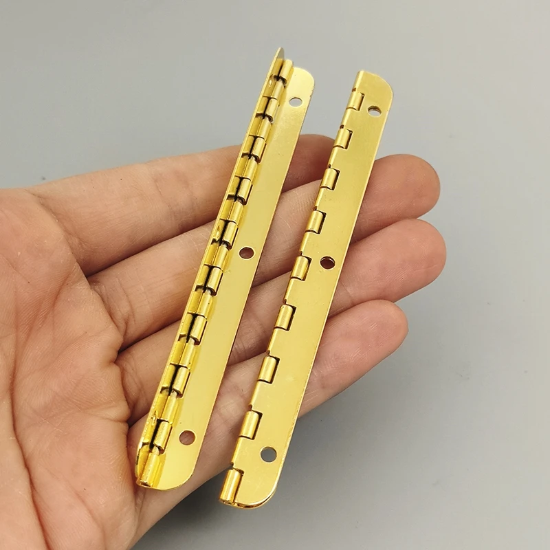 Generic 4pcs/Lot Antique Vintage Hinge Golden Metal Hinges Long Gold