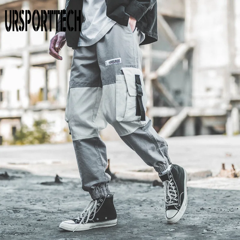 URSPORTTECH Spring Mens Joggers Pants Multi-pocket Ribbons Man Sweatpants Streetwear Casual Pants Elastic Waist Male Trousers
URSPORTTECH Spring Mens Joggers Pants Multi-pocket Ribbons Man Sweatpants Streetwear Casual Pants Elastic Waist Male Trousers