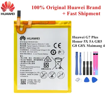 100% Original Battery HB396481EBC for Huawei Ascend G7 Plus/ Honor 5X/ 5A/ G8/ G8X / GR5/ Maimang 4 L03 UL00 TL00 AL00 D199
100% Original Battery HB396481EBC for Huawei Ascend G7 Plus/ Honor 5X/ 5A/ G8/ G8X / GR5/ Maimang 4 L03 UL00 TL00 AL00 D199