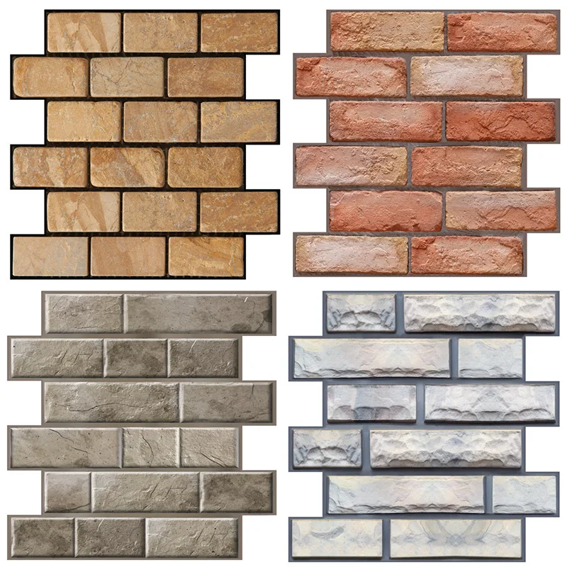 30*30cm New 3D Stereo Brick Pattern Tile Wallpaper Roll Living Room Bedroom Restaurant Background Loft 3d Wall Paper
30*30cm New 3D Stereo Brick Pattern Tile Wallpaper Roll Living Room Bedroom Restaurant Background Loft 3d Wall Paper