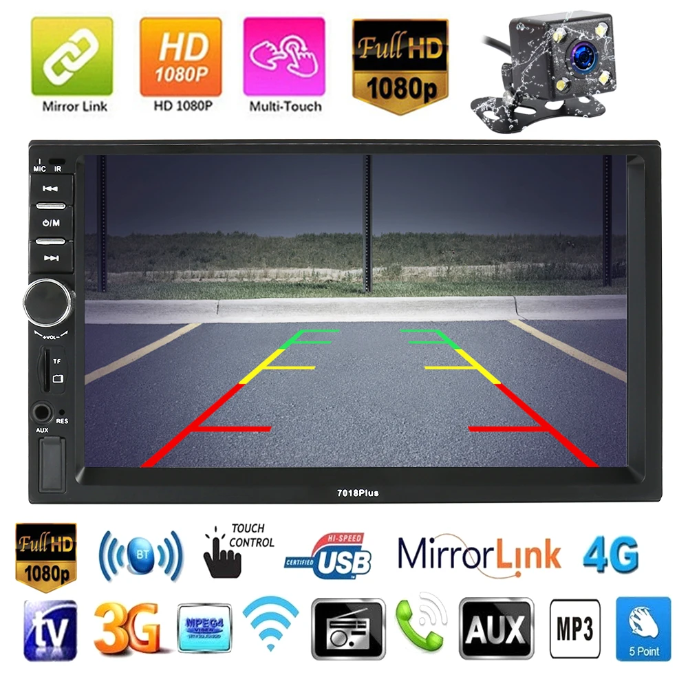 7inch Touch Screen 2 Din Car Radio Bluetooth MP5 Music Player Car Stereo FM with Rear View Camera HD Auto Multimedia Player
7inch Touch Screen 2 Din Car Radio Bluetooth MP5 Music Player Car Stereo FM with Rear View Camera HD Auto Multimedia Player