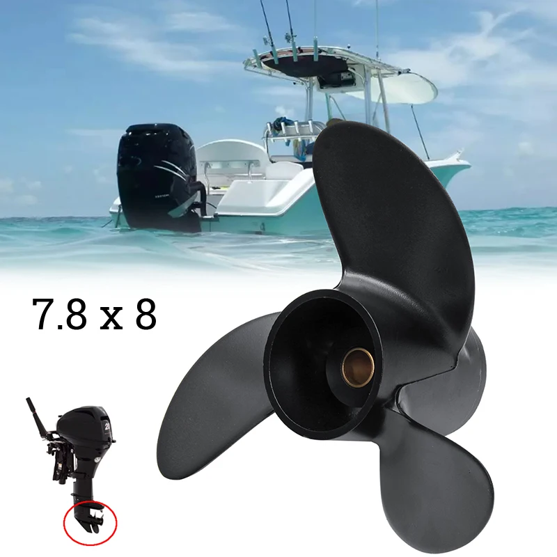 3R1W64516-0 Aluminum Alloy Propeller Outboard 7.8x8 High-Quality For Tohatsu/Mercury Outboard Motor 5 6HP Accessories Parts
3R1W64516-0 Aluminum Alloy Propeller Outboard 7.8x8 High-Quality For Tohatsu/Mercury Outboard Motor 5 6HP Accessories Parts