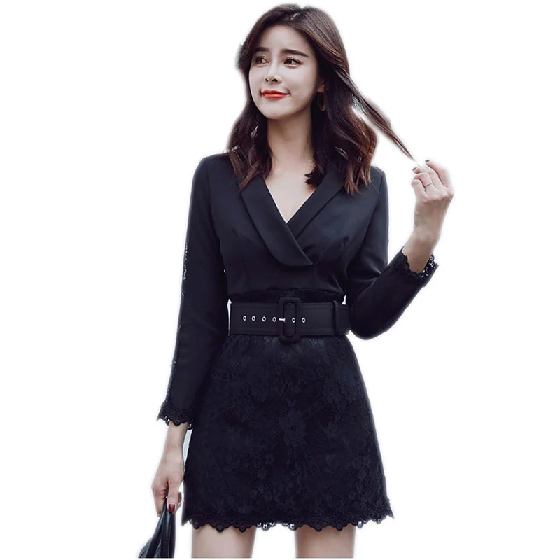 Spring new plugs side black dress tight taille fashion retro party belt dress casual mini A line Vestidos YM153
Spring new plugs side black dress tight taille fashion retro party belt dress casual mini A line Vestidos YM153