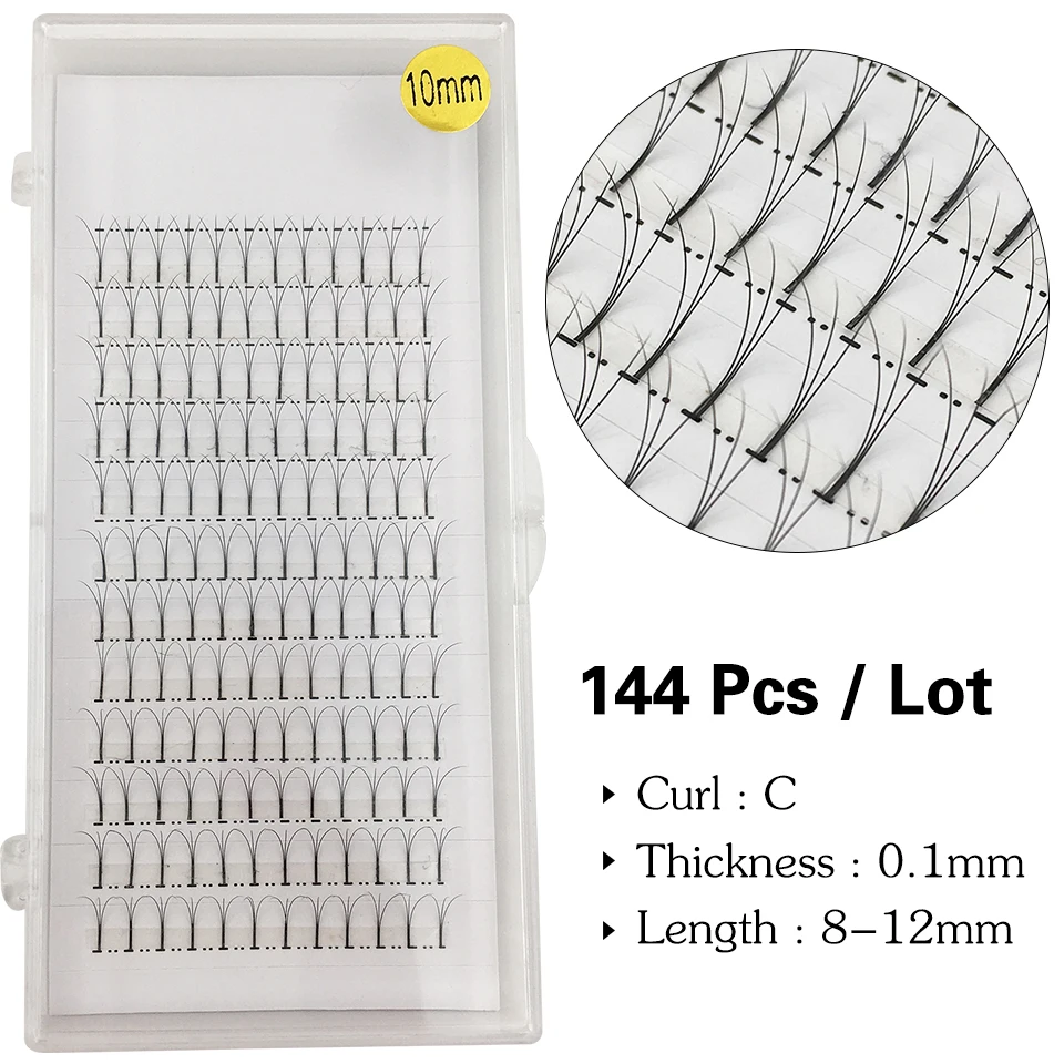 144 pcs/ lot Eyelash Extension Handmade Premade Volume Fans Mink Eyelashes 3D Natural Lashes Maquillaje Individual Eyelashes
144 pcs/ lot Eyelash Extension Handmade Premade Volume Fans Mink Eyelashes 3D Natural Lashes Maquillaje Individual Eyelashes