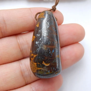 Natural Boulder opal Drilled Gemstone Pendant Bead, 37x18x15mm, 15.5g
Natural Boulder opal Drilled Gemstone Pendant Bead, 37x18x15mm, 15.5g