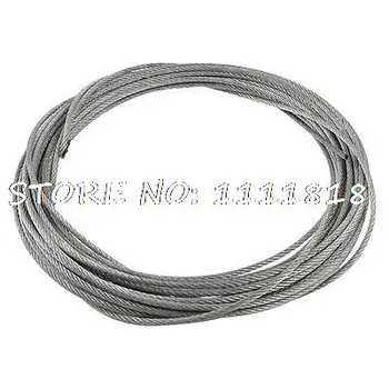 Hoisting Lifting 12m x 3mm Stainless Steel Flexible Wire Cable Gray
Hoisting Lifting 12m x 3mm Stainless Steel Flexible Wire Cable Gray