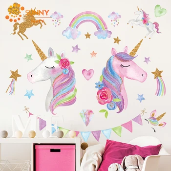 Colorful Unicorn Wall Sticker Kids Birthday Unicorn Party Children's Room Decoration Kindergarten Classroom DIY Decor Supplies
Colorful Unicorn Wall Sticker Kids Birthday Unicorn Party Children's Room Decoration Kindergarten Classroom DIY Decor Supplies