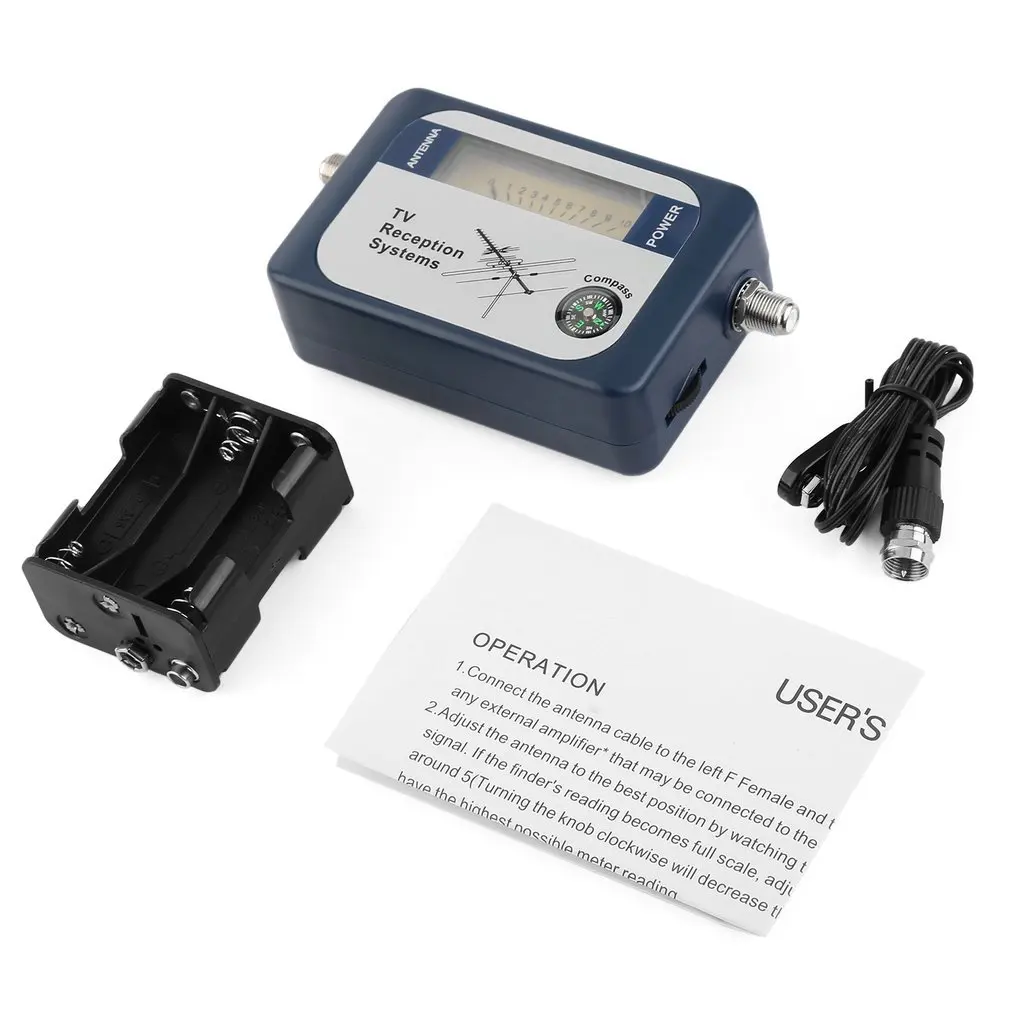 DVB-T Finder Digital Aerial Terrestrial TV Antenna Signal Power Strength Meter Pointer TV Reception Systems With Compass
DVB-T Finder Digital Aerial Terrestrial TV Antenna Signal Power Strength Meter Pointer TV Reception Systems With Compass