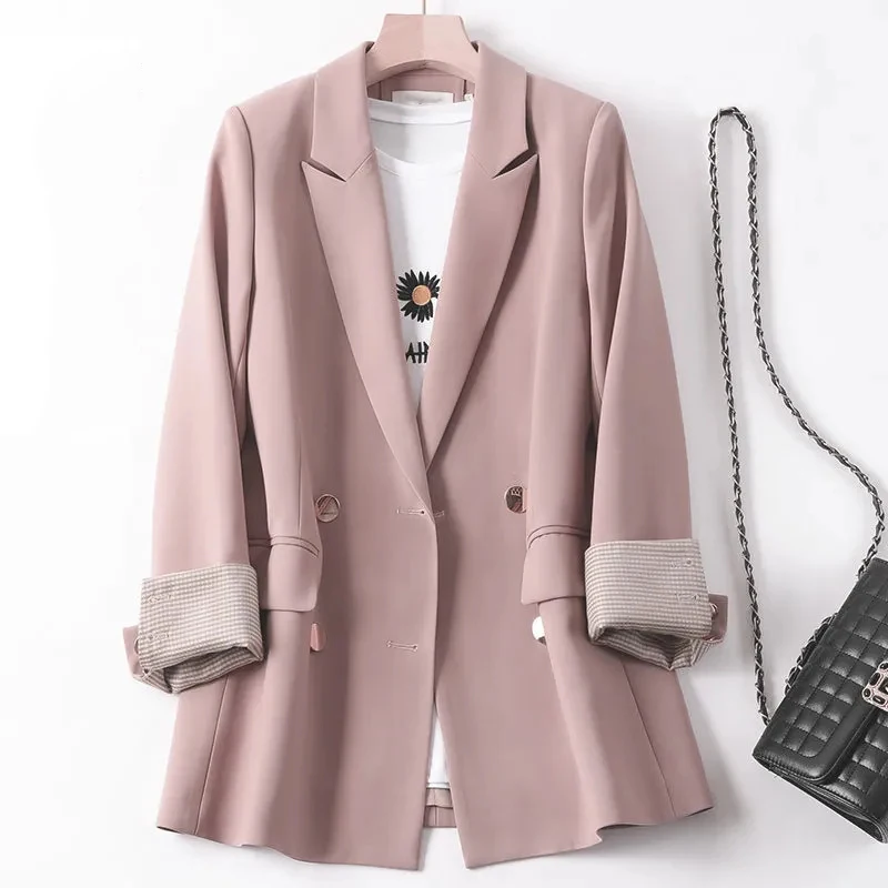 Korean Fashion Small Suit Coats Tops Womens Spring Summer Casual Wild Blazer Coat Ladies Temperament Slim Suits Loose Jacket
Korean Fashion Small Suit Coats Tops Womens Spring Summer Casual Wild Blazer Coat Ladies Temperament Slim Suits Loose Jacket