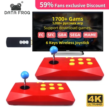 Data Frog HDMI Video Game Console Support FC/SFC/GBA/SEGA/MAME Built-in 1700+ Retro Games 6 Keys Wireless Joystick 2 Players
Data Frog HDMI Video Game Console Support FC/SFC/GBA/SEGA/MAME Built-in 1700+ Retro Games 6 Keys Wireless Joystick 2 Players