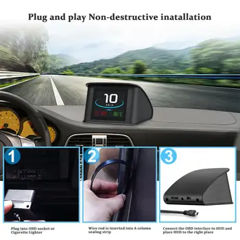 HUD Head Up Display latest P10 2.2 Inch OBD2 Smart Digital Device fuel consumption functions option
HUD Head Up Display latest P10 2.2 Inch OBD2 Smart Digital Device fuel consumption functions option