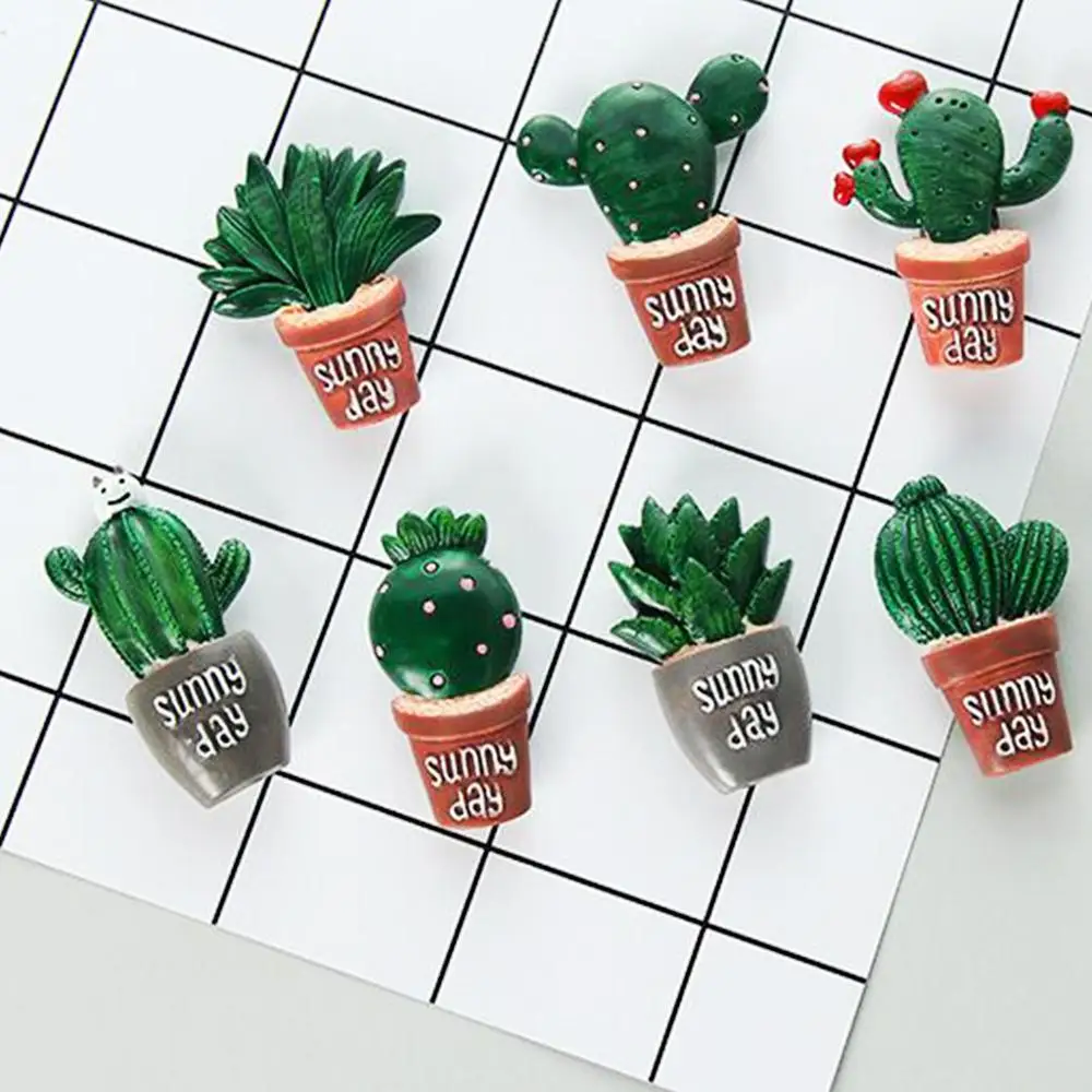 Potted Succulent Cactus Fridge Magnet Refrigerator Sticker Artificial Plant Souvenir Magnets Home Kitchen Decoration
Potted Succulent Cactus Fridge Magnet Refrigerator Sticker Artificial Plant Souvenir Magnets Home Kitchen Decoration