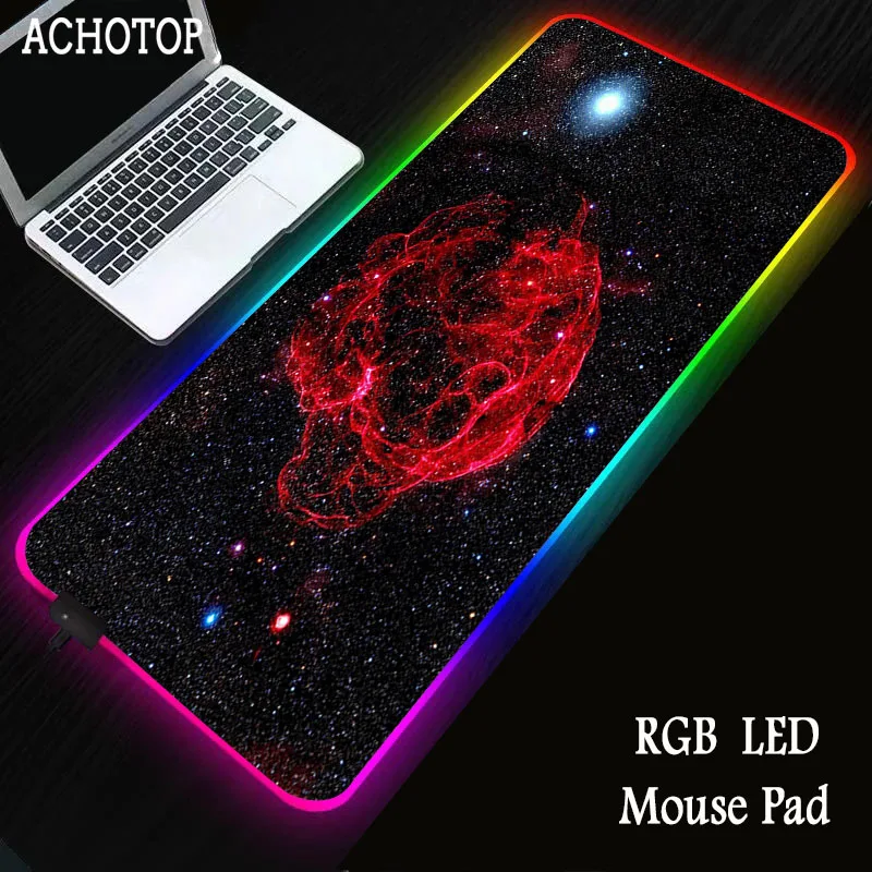 Space Star Gaming Mouse Pad Large RGB Mouse Pad 7 Kinds of Light Display Modes Computer Led Lighting Mousepad XL XXL
Space Star Gaming Mouse Pad Large RGB Mouse Pad 7 Kinds of Light Display Modes Computer Led Lighting Mousepad XL XXL