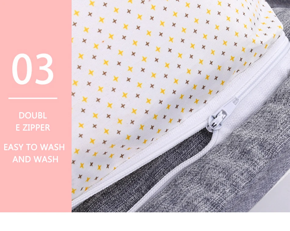 Portable Baby Bed Foldable Multifunction Baby Cribs For Newborns Travel Sun Protection Mosquito Net Breathable Baby Nest Bed